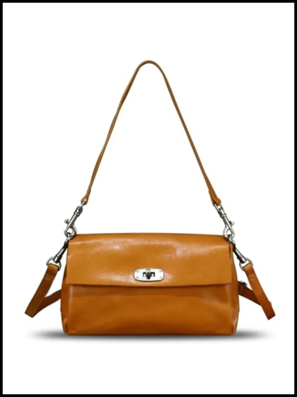 Genuine Leather Hobo Crossbody Bag Satchel Handbag
